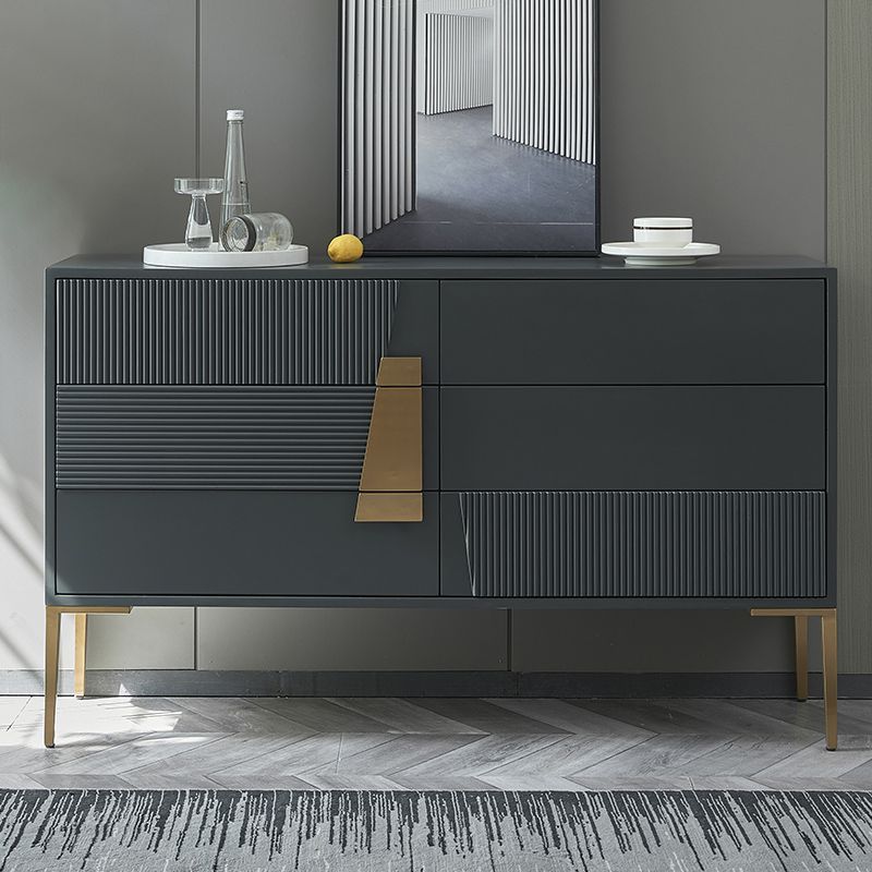 Ultra-Modern Double Dresser Wood Storage Chest Dresser for Bedroom