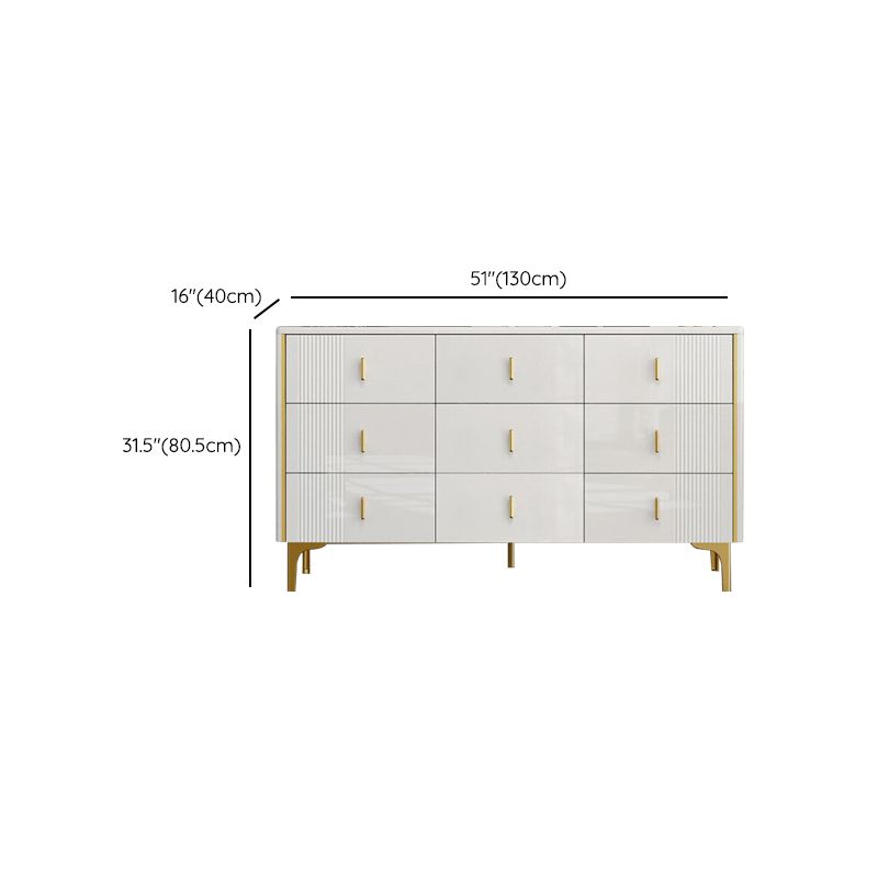 Classic Glam Storage Chest Manufactured Wood Dresser , 15.6 Inch Width