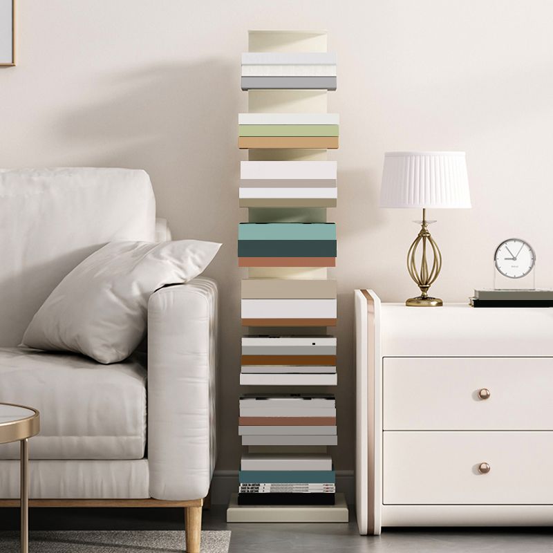 Contemporary Style Metal Bookshelf Open Bookcase for Living Room