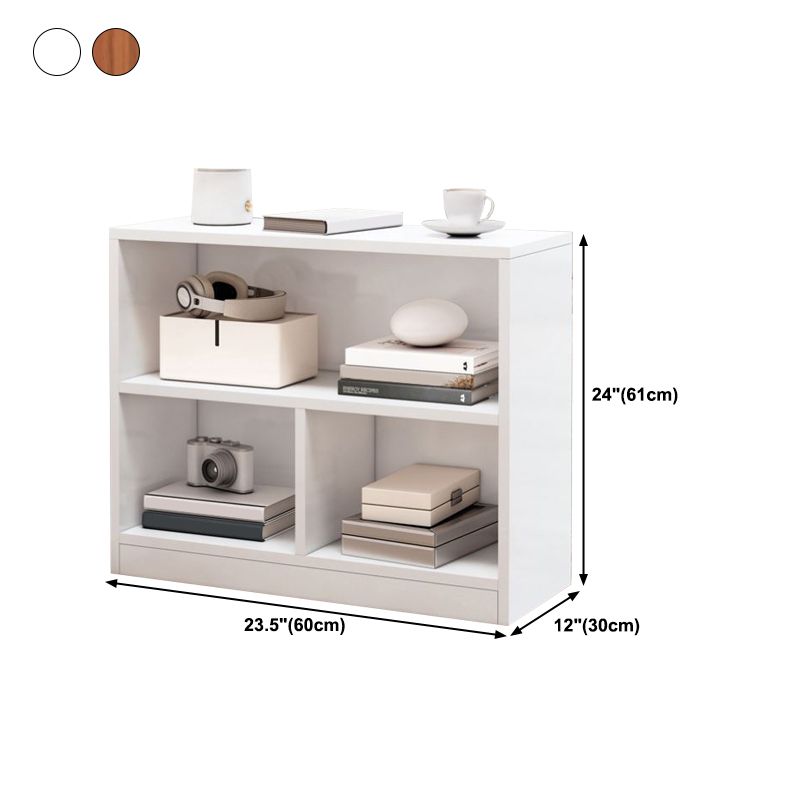 Closed Back Bookshelf Engineered Wood Bookcase for Study Room