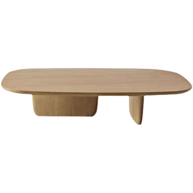 Solid Wood Coffee Table Abstract Coffee or End Table, Rectangle