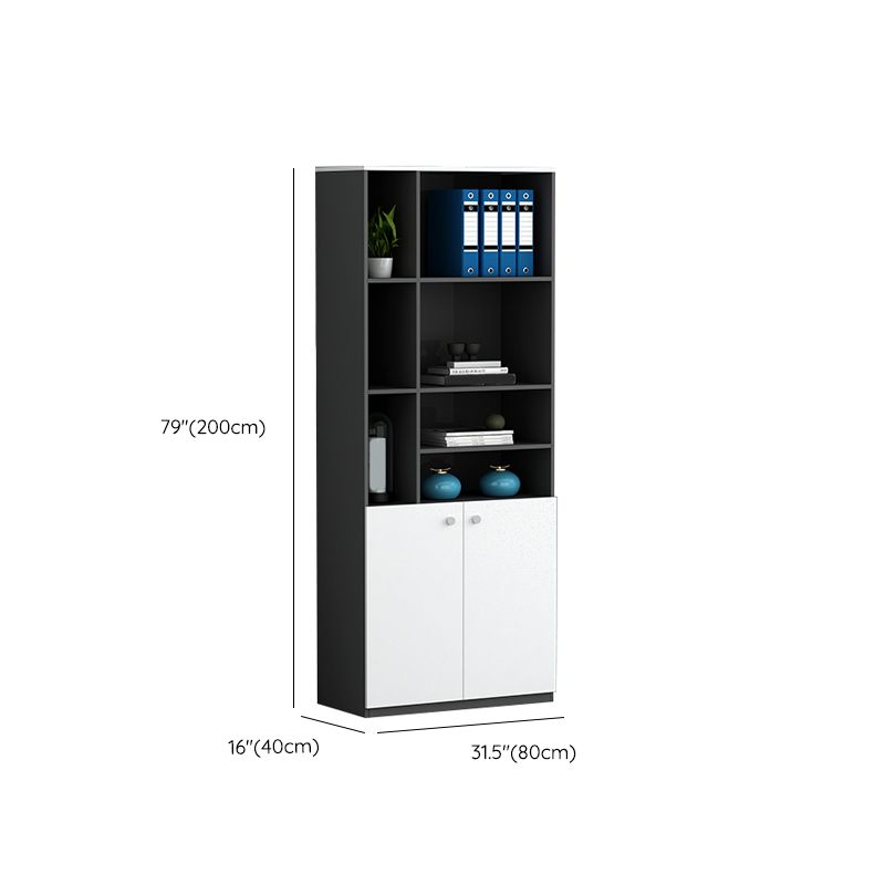 Modern File Cabinet Wood Vertical Home or Office Storage Shelves File Cabinet