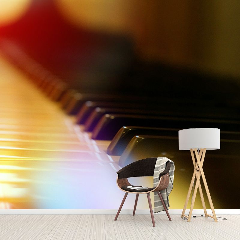 Musical Instruments Stain Resistant Wall Mural Washable Wallpaper Sitting Room Wall Mural