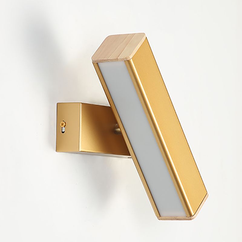 Fuera de luz de pared de metal moderna Rotable 1 Ligera de pared ligera para dormitorio