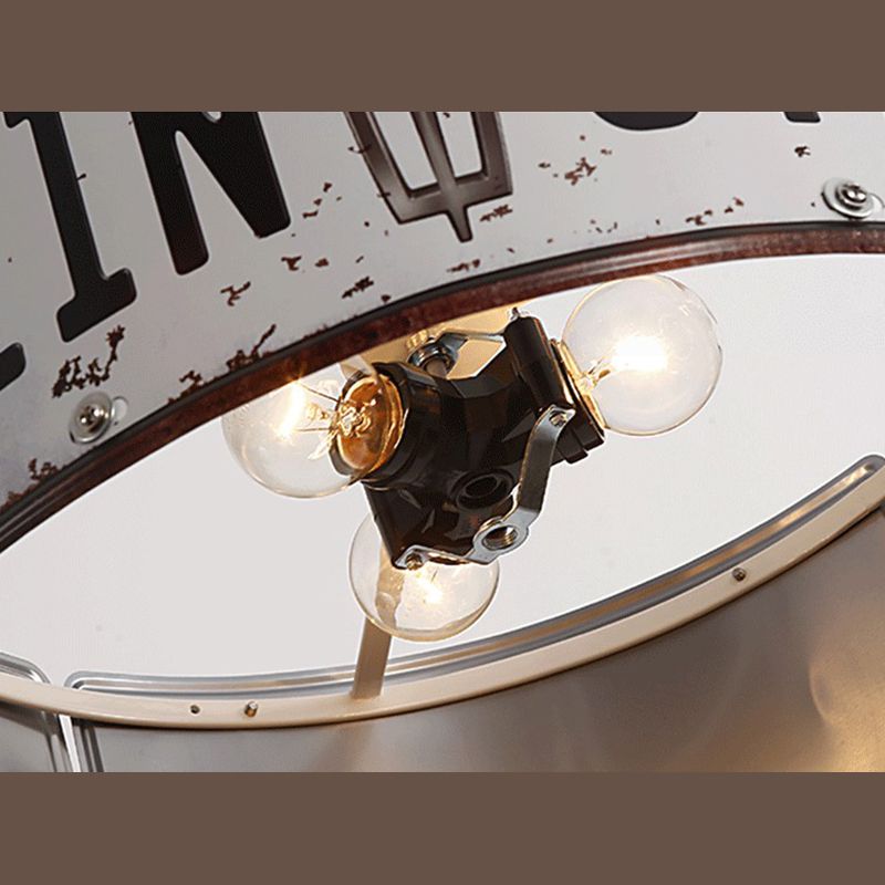 Geometric Chandelier Light Fixture Retro Industrial Style Metal Pendant Lighting for Bar