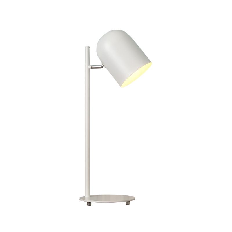 Luz de estudio de taza de metal rotativa 1 cabezal con luz de escritorio loft macaron con cable enchufe para la oficina
