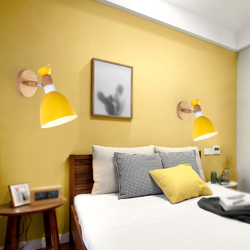 Geometric Wall Mounted Lamps Modern Style Metal 1 Light Wall Light Sconces