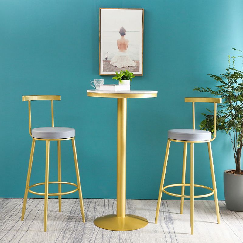 Glam 1/2/3 Pieces Sintered Stone Bar Table Set Fixed Table Counter Set