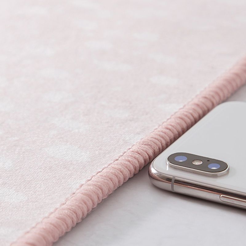 Round Multicolor Nordic Area Rug Polyester Abstract Rug Stain Resistant Indoor Rug for Living Room