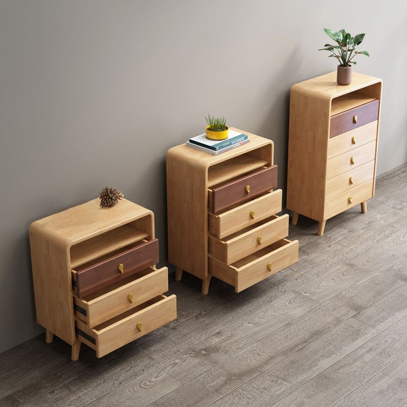 Modern & Contemporary Chest Rubberwood with Drawer Rectangle Accent Chest