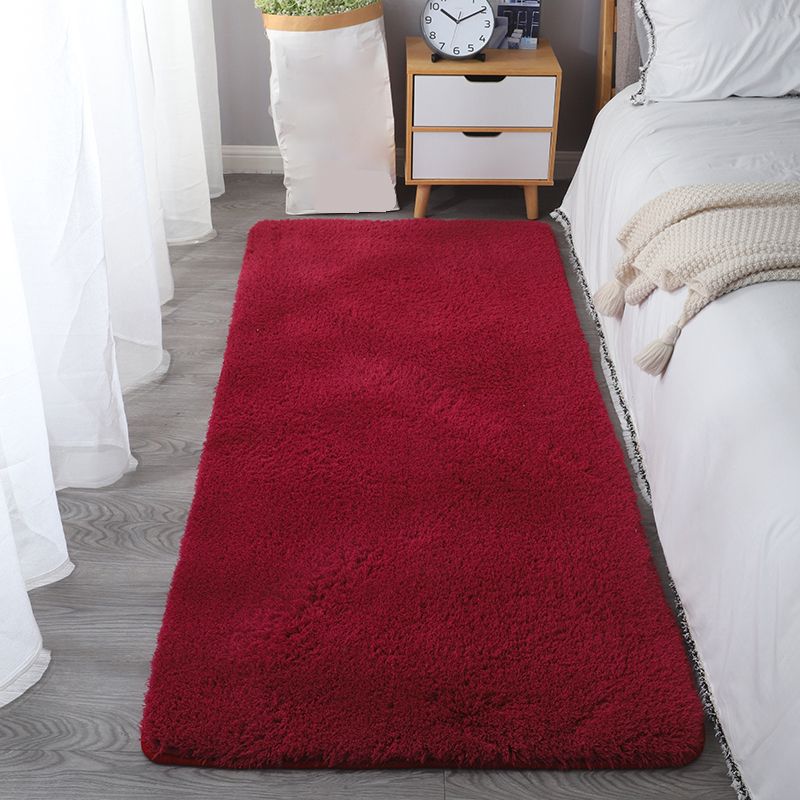 Tapis moderne blanc mélangé de couleurs pures, tapis d'intérieur lavable pour la décoration de la maison