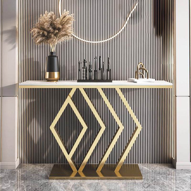 Modern Rectangle Console Table Scratch Resistant Console Sofa Table