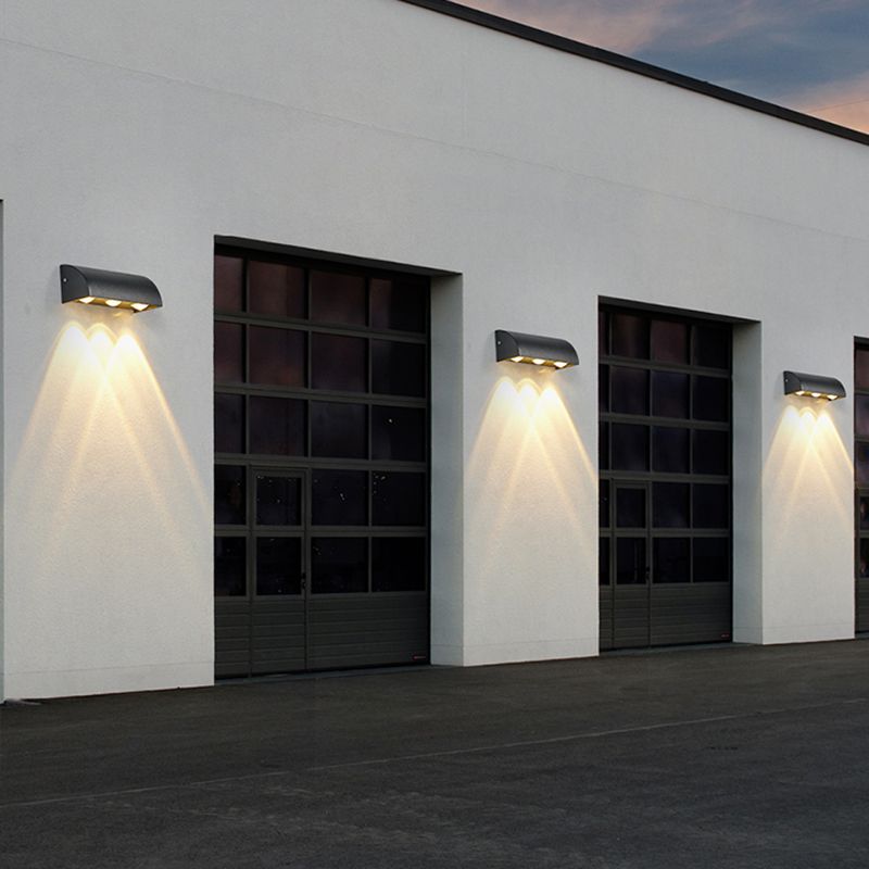 3 Lights Wall Lamp Modern LED Wall Mount Lamp with Aluminum Shade for Garden