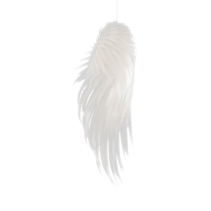 Pendre élégant moderne Lumière de suspension blanche en plumes pour la chambre à coucher de l'hôtel