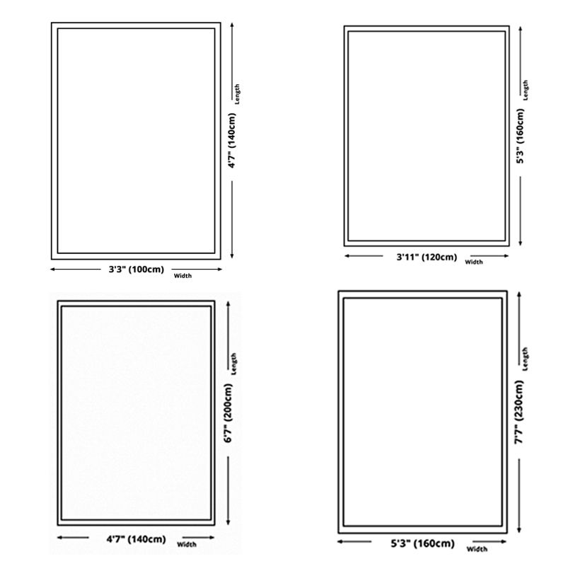 Yellow Modern Area Carpet Abstract Pattern Polyester Area Rug Stain Resistant Rug for Living Room