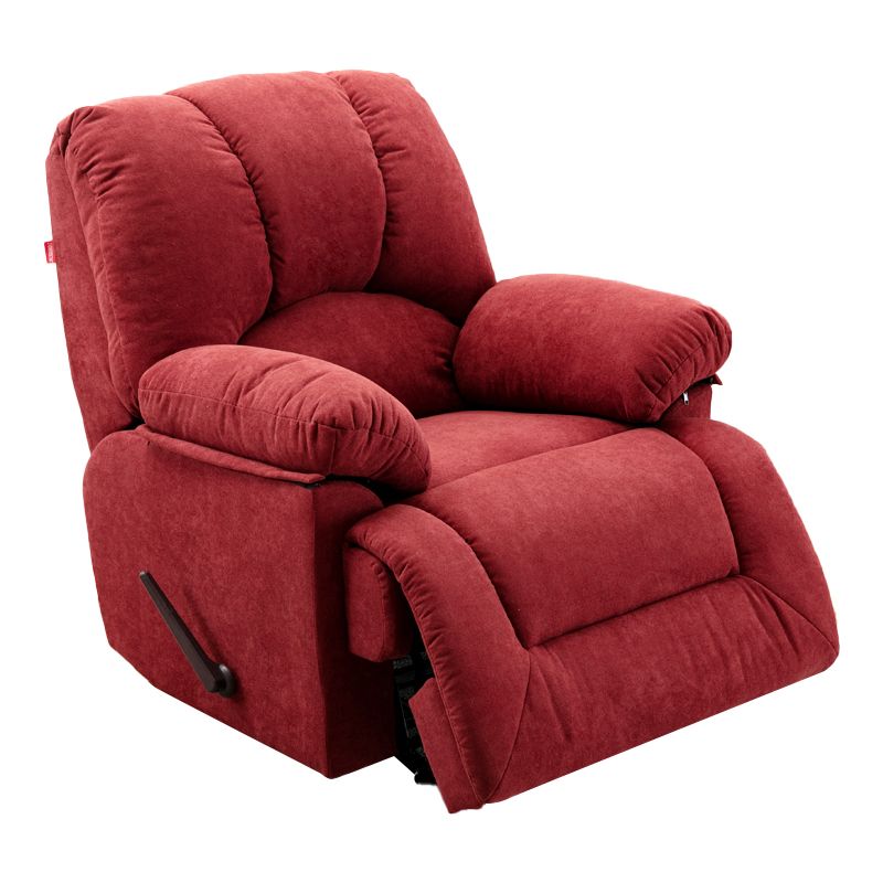 Contemporary Fabric Home Theater Recliner Power/Manual Rocking Recliner