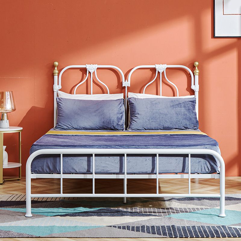 Metal Scandinavian Tall Clearance Bed Open Frame Headboard Panel Bed
