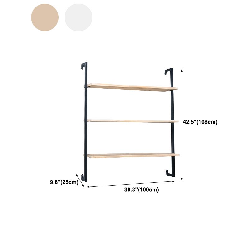 Light Luxury Wall Mounted Book Shelf Floating Metal Bookcase