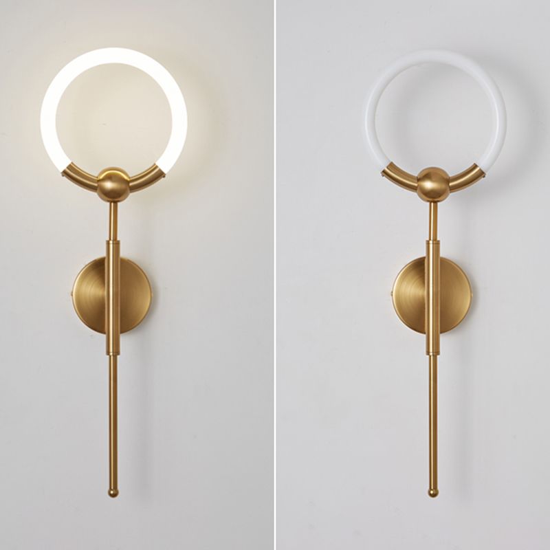 Modern Bath Vanity Lighting Black/Golden LED Wall Light for Bathroom