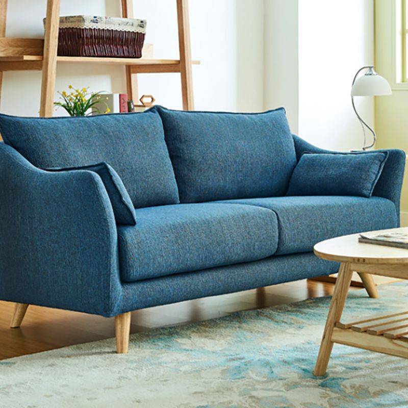 Lose Rückenhöhle Armsofa Nordic 30,7 "H -Leinen -Slipbeschichtungssofa