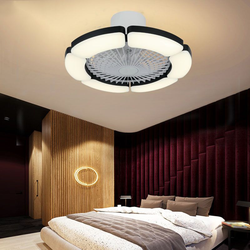 Ceiling Fan Lamp Modern Style LED Metal Close to Ceiling Lamp