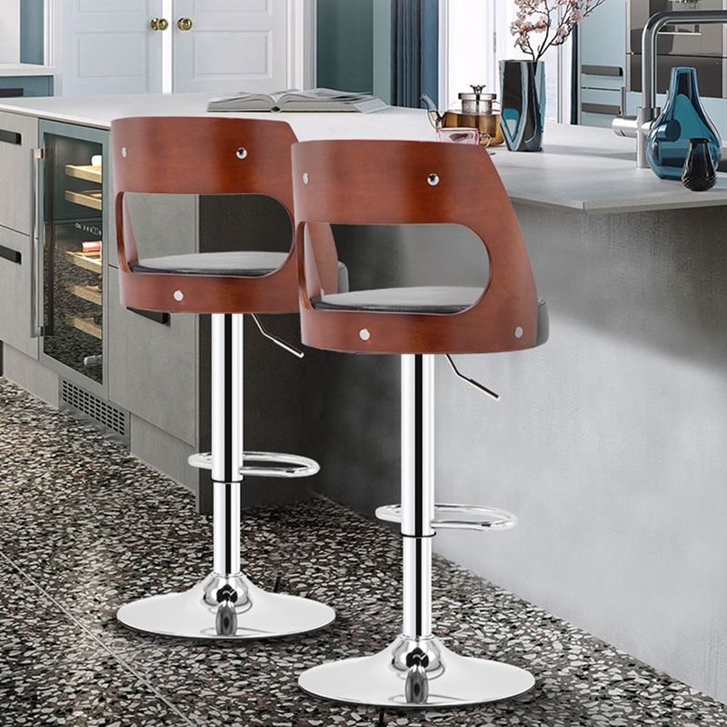Industrial Style Liftable Bar-stool Metal Counter Bar Stool with Metal Legs for Kitchen