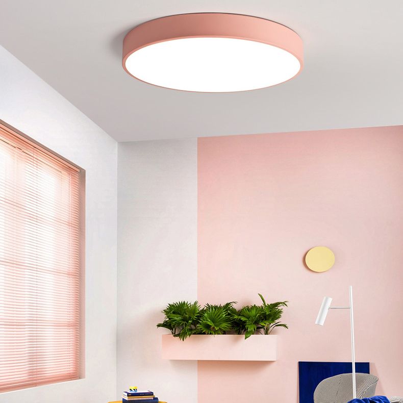 Colorful Round Flush Mount Ceiling Light Modern Flush Mount Ceiling Fixture