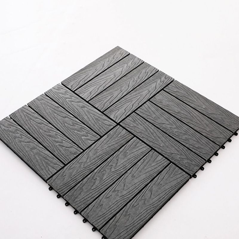 Striped Pattern Decking Tiles Interlocking Square Deck Plank Outdoor Patio