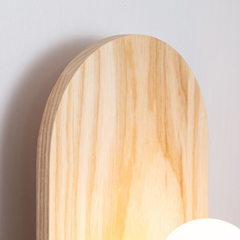 Modernism Wood Wall Light Acrylic Shaded Lighting for Bedroom