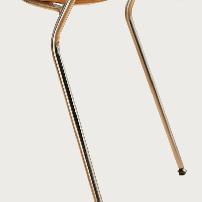 Open Back Dining Side Chair Armless Contemporary Kitchen Dining Chairs