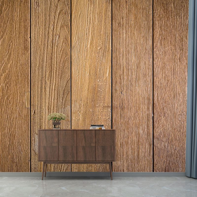 Industrial Style Wood Grain Mural Wallpaper Decorative Mildew Resistant Home Decor