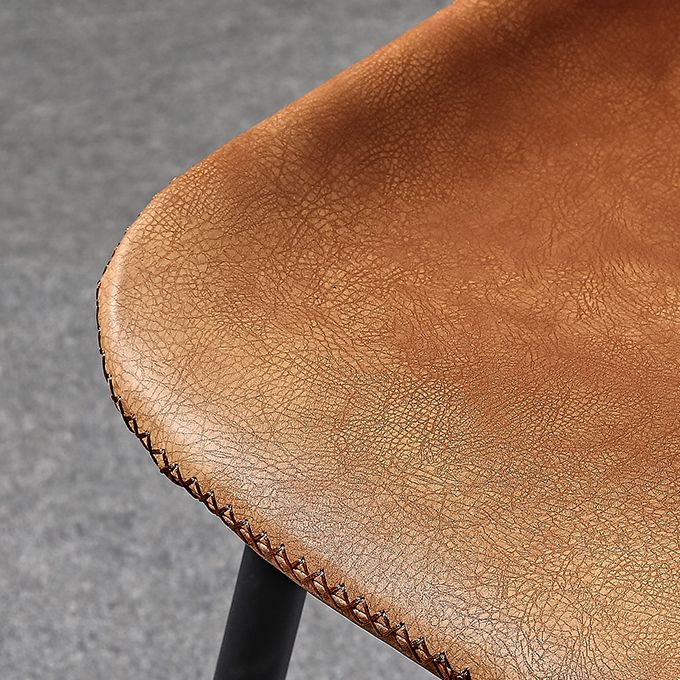 Metal industrial que cena la silla lateral sin brazos del Wingback del comedor de la silla lateral