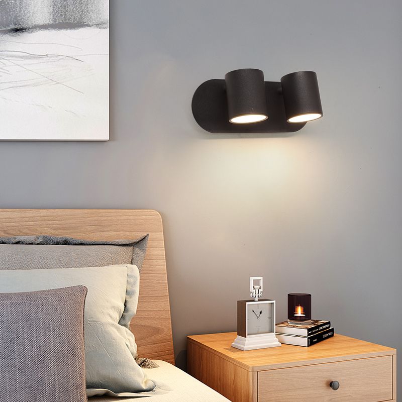 Metall Halbzylinder-Lesen Wandbeleuchtung moderne 2-leuchter Wandmontageleuchte