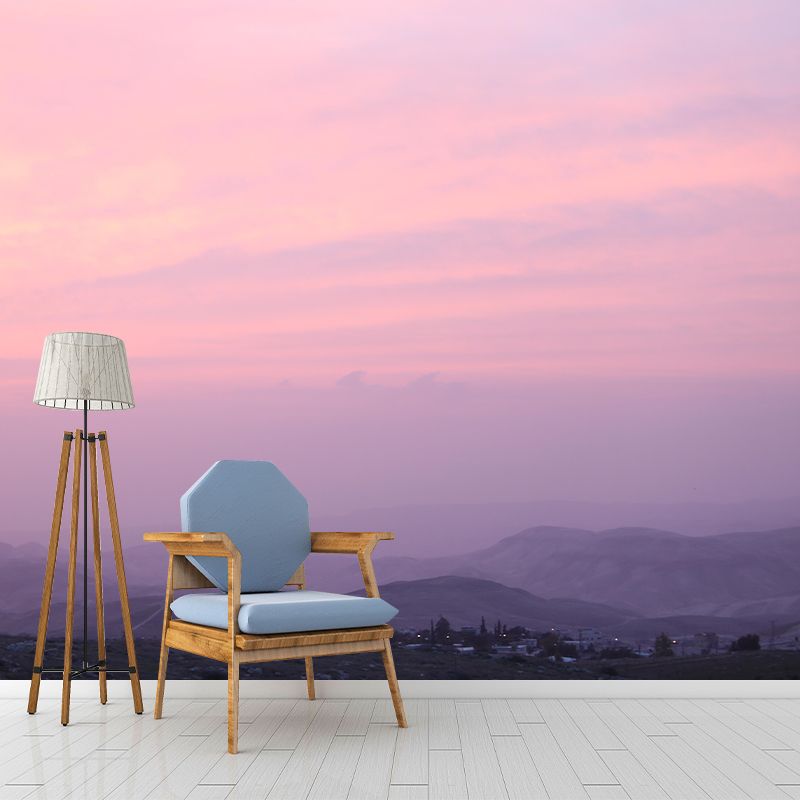 Photography Contemporary Mural Wallpaper with Sky Painting for Decoration