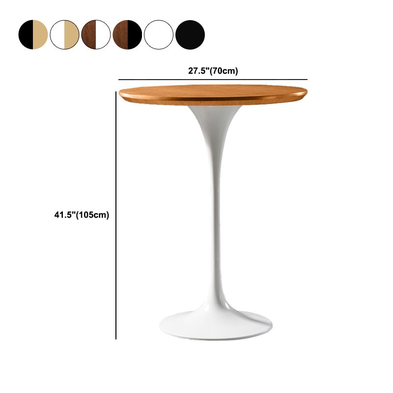 Pedestal Bar Wine Table Industrial Metal Round Pub Height Dining Table for Coffee Shop