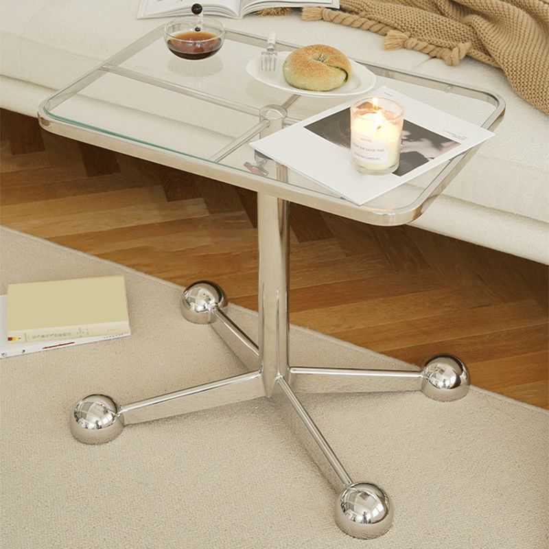 15" Wide Contemporary Corner Table Rectangular Accent Side Table