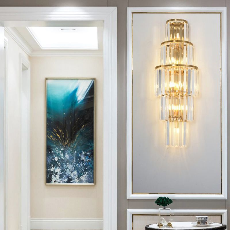 Crimorary Crystal Mur Galce Gold Semiccle Murd Mur Murd Murned pour chambre à coucher