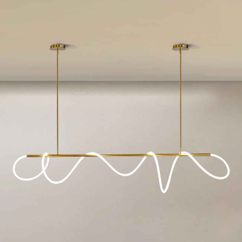 Luz de la isla de gel lineal Luz de la isla Luz de techo moderno para sala de estar para sala de estar