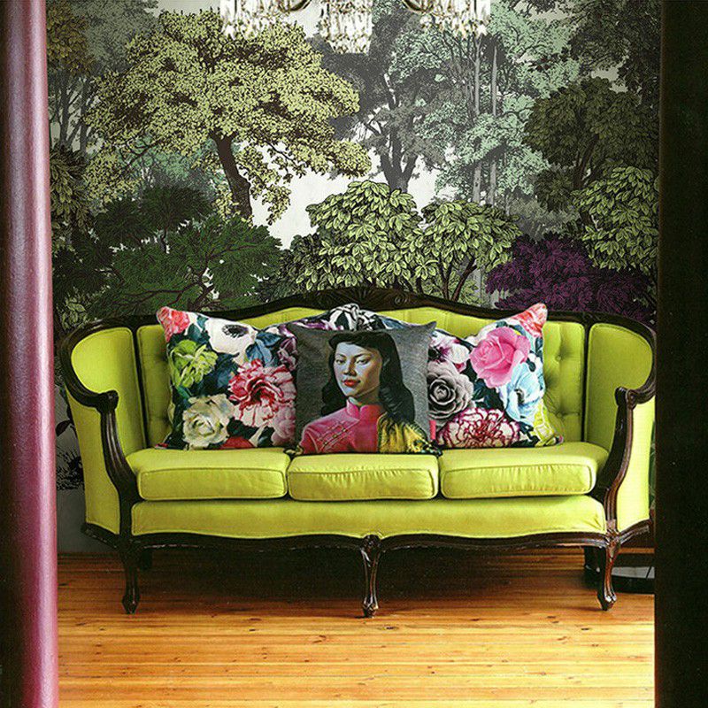 Tree Botanica Murals Wallpaper Contemporary Smooth Wall Covering for Living Room