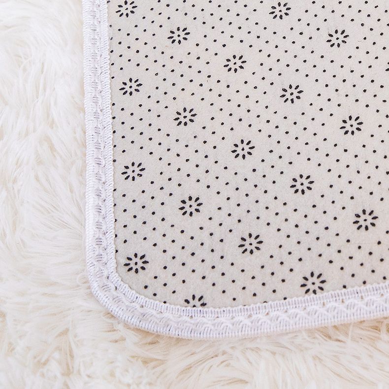 Round élégant couleur unie moderne tapis moderne Polyester un tapis d'intérieur pain, tapis résistant aux taches pour la décoration intérieure