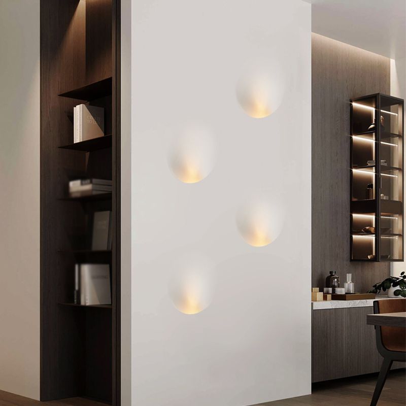 Gips eingebettete LED -Wandleuchten stilvolle minimalistische weiße Wandleuchte für den Flur