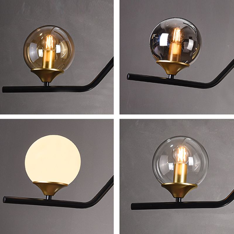 Nordic Glass Island Light Geometric 6 Lights Island Anhänger für Wohnzimmer