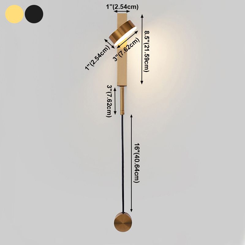Moderner Stil Geometrischer Wandleuchten Beleuchtung Metall 1 Leichte LED -Wandmontagelampe