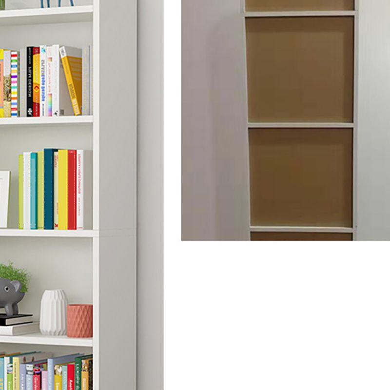 Engineered Wood Vertical Bookshelf Open Modern Shelf Bookcase for Study Room