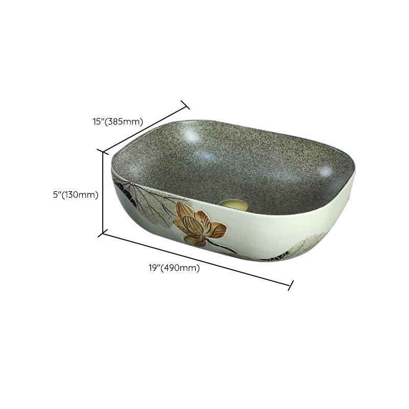 Porcelain Vessel Bathroom Sink Modern No Craftsmanship Vessel Bathroom Sink Only