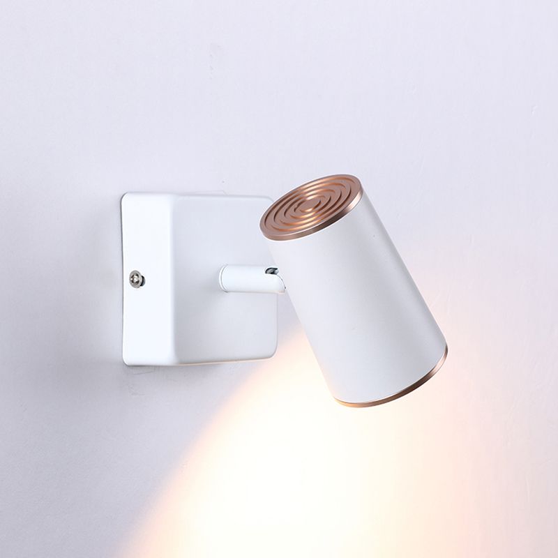 Hedendaagse stijl cilinder wand gemonteerd licht metaal 1 lichte wand gemonteerd lamp
