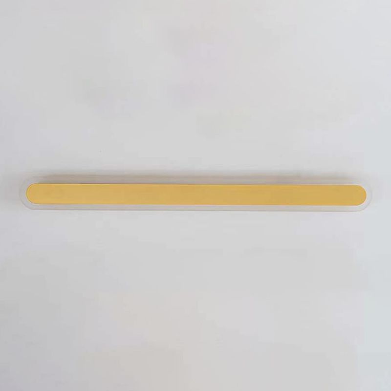 Modern Style Linear Shape Wall Sconce Metal 1 Light Sconce Lighting for Bedroom