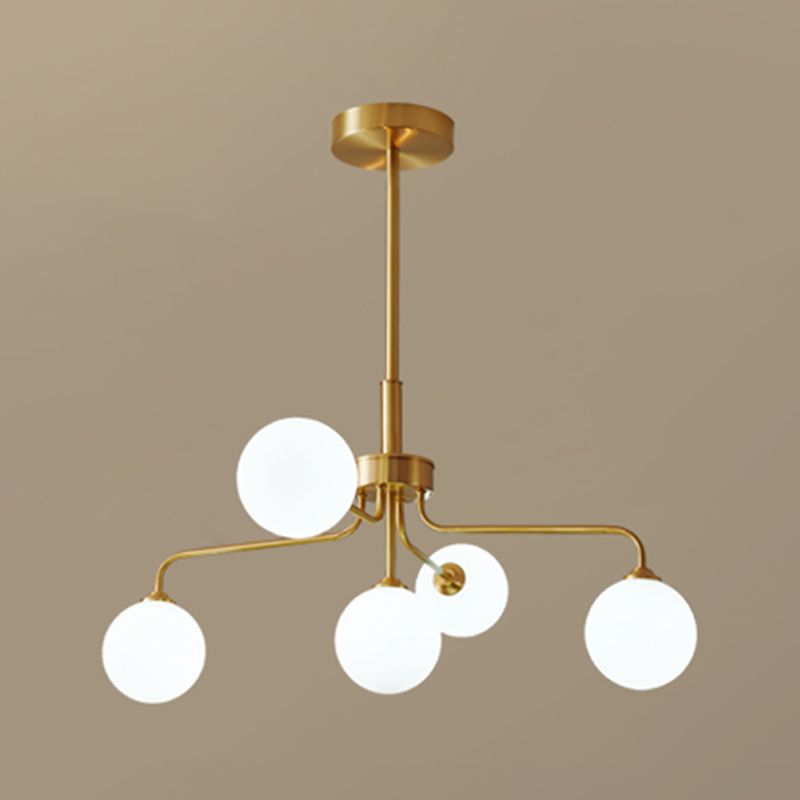 Gold Multi-lights Chandelier Light Modern Style Light Fixture for Living Room
