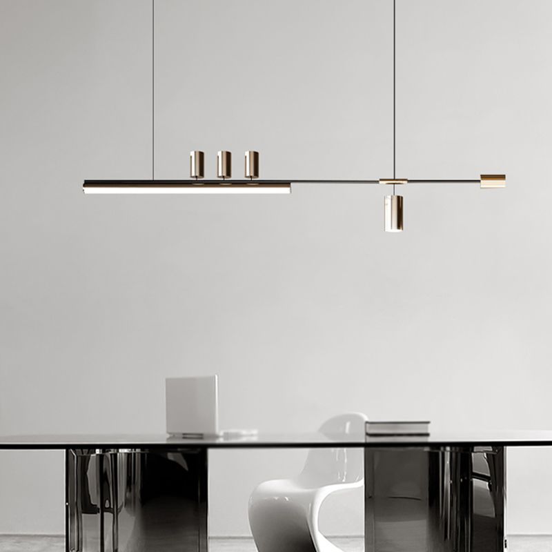 Metal Ceiling Pendant Light Modern LED Island Lighting Ideas for Kitchen