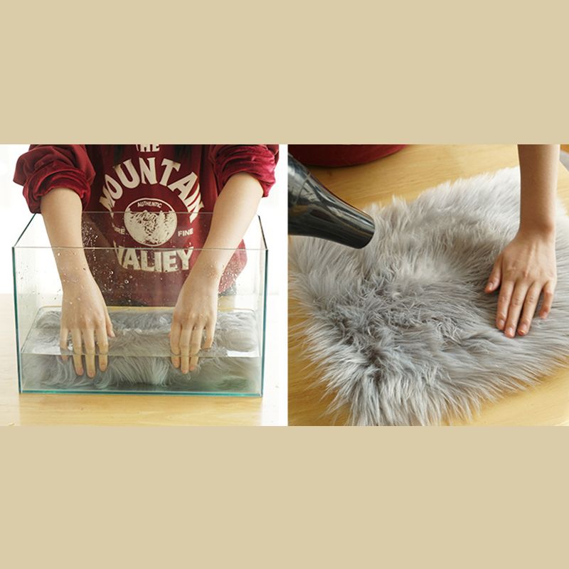 Moderner Teppich Klassiker einfacher Shag Teppich Polyester Nicht-Rutsch-Rückschlagteppich für Wohnzimmer